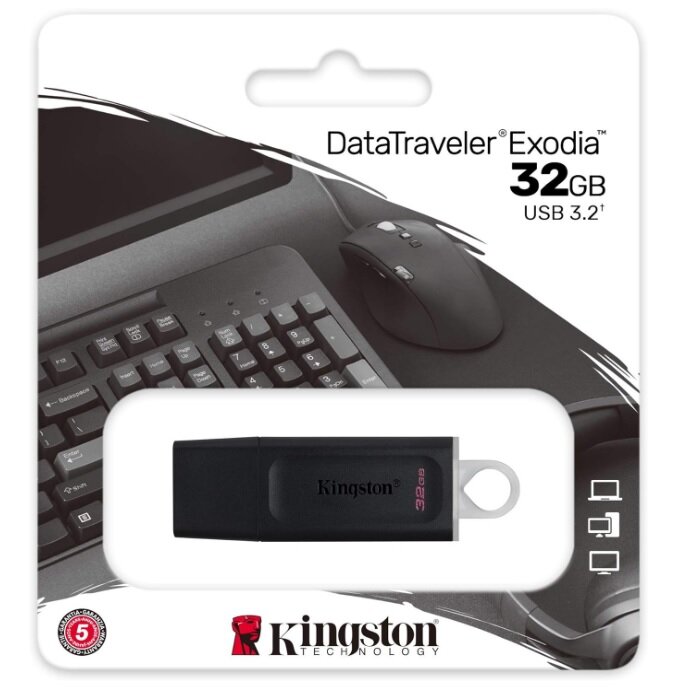 Kingston DataTraveler 32 Gb Exodia USB 3,2 Черный