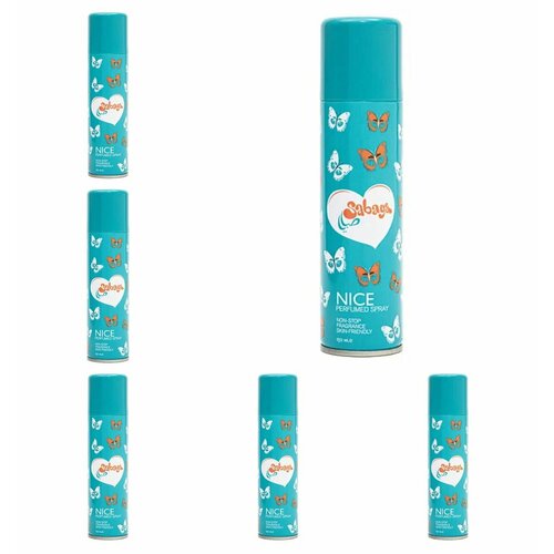 ATAK SABAYA NICE Дезодорант женский, 150 мл, 6 штук.
