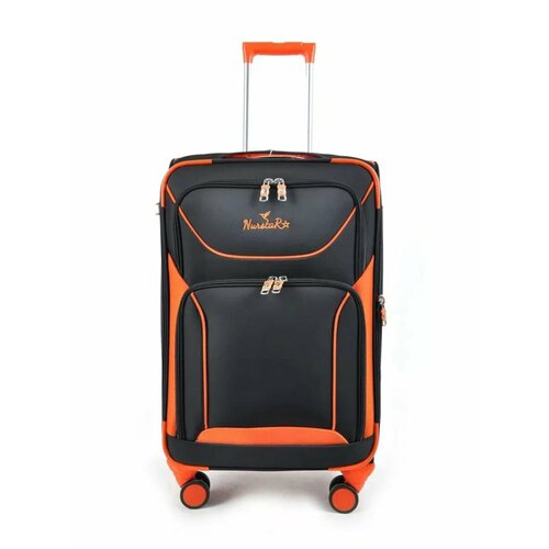 Чемодан NurstaR, черный/оранжевый