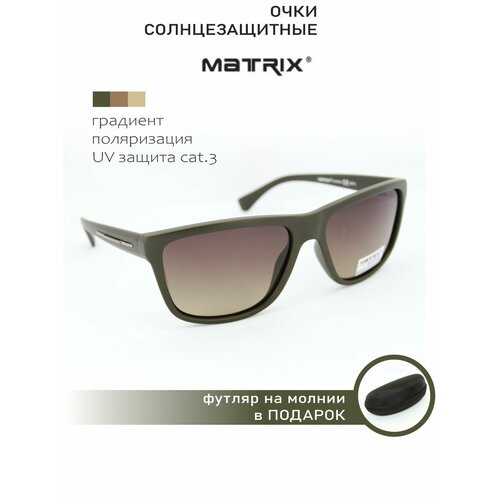 Солнцезащитные очки Matrix коричневый хаки зеленый 2319₽