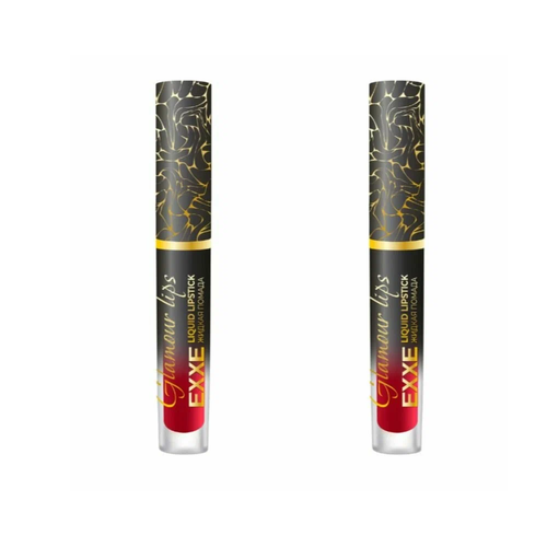 Губная помада жидкая EXXE Glamour lips 03 Роскошный красный 3 мл 2шт 583₽