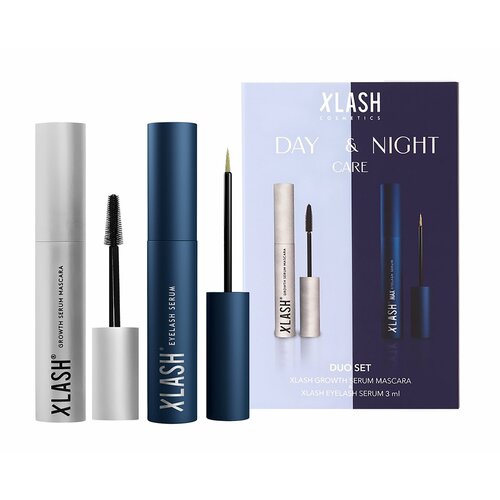 XLASH COSMETICS DayNight Care Duo Set Набор Тушь для ресниц 7 мл Сыворотка для роста ресниц 3 мл 6344₽