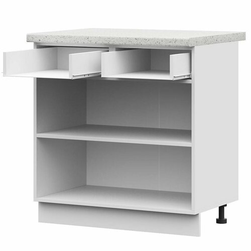 Корпус ШН1Я 800-М шкаф нижн с 2ящ - Белый Без столешницы 5750₽