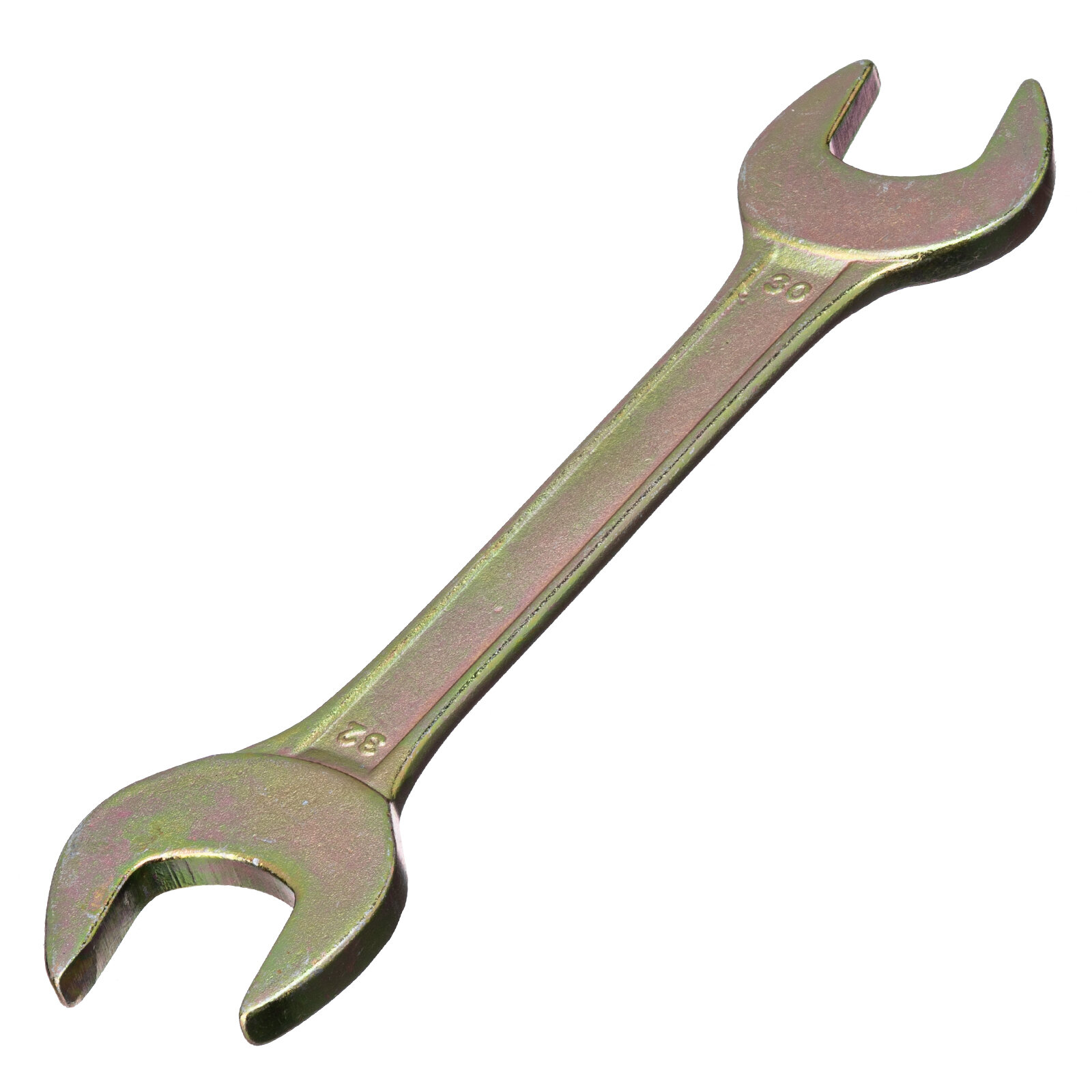 Ключ рожковый Сибртех 30 х 32 мм, желтый цинк 14315