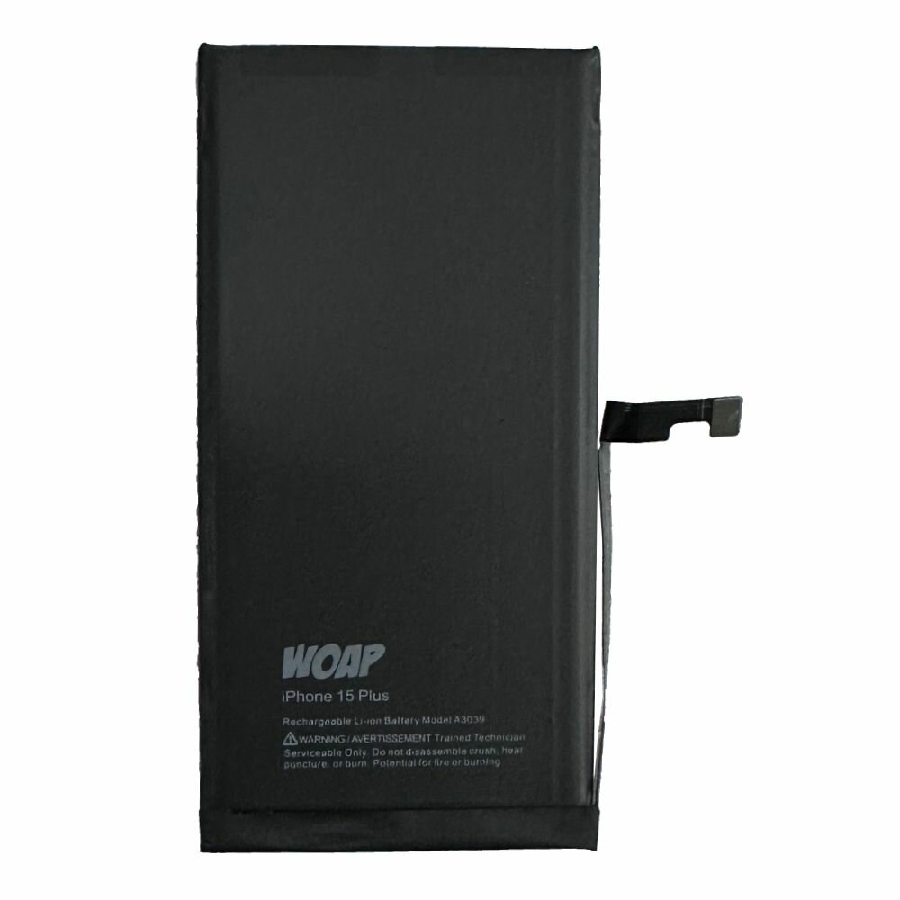 Аккумулятор для iPhone 15 Plus WOAP (4383 mAh) A2847, A3093, A3094, A3096