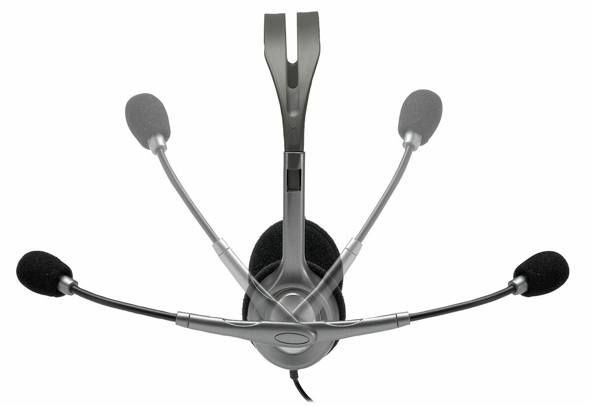 Компьютерная гарнитура Logitech H111 Stereo, (981-000593), серый