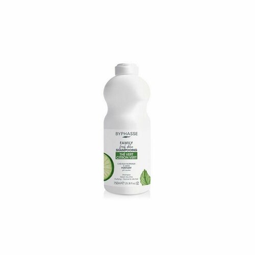 Шампунь для жирных волос BYPHASSE green tea & lime объём 750мл, Испания - 1шт