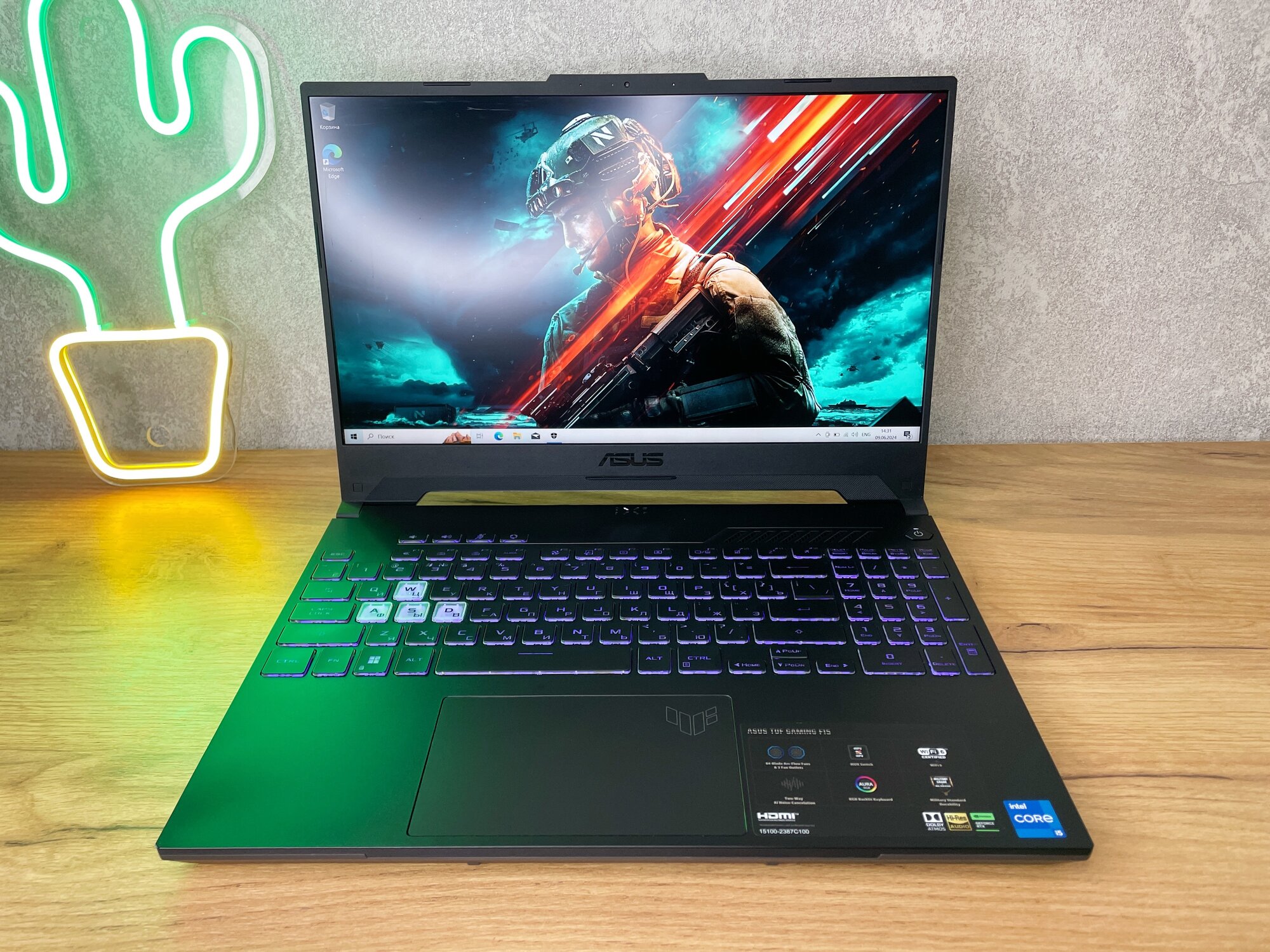 Игровой Ноутбук Asus TUF Gaming FX507ZC4-HN145 Intel Core i5-12500H / RTX 3050 4 Gb / RAM 16 Gb / SSD 512 Gb / FullHD IPS 144 Hz