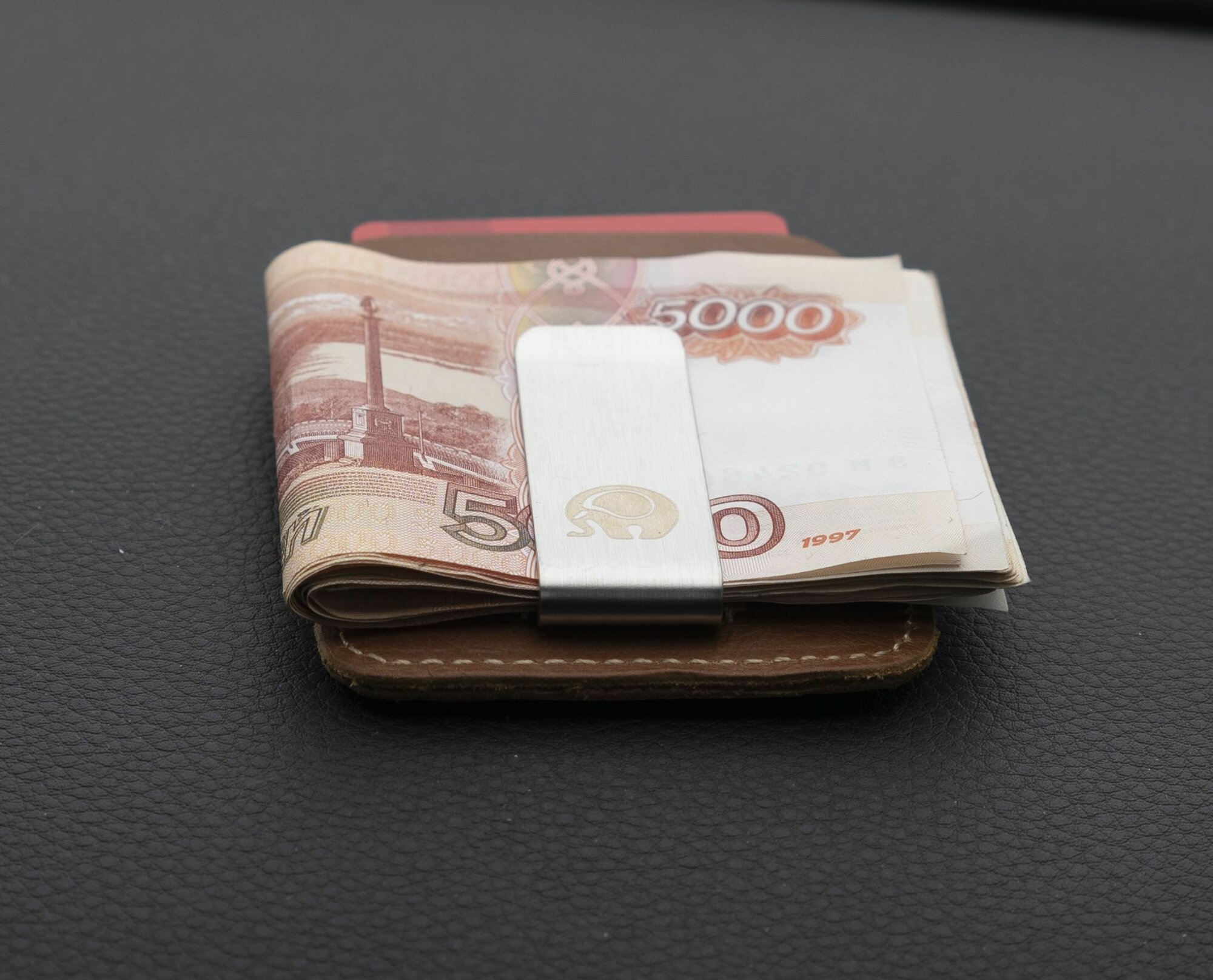 Картхолдер , коричневый глянцевый — фото 1