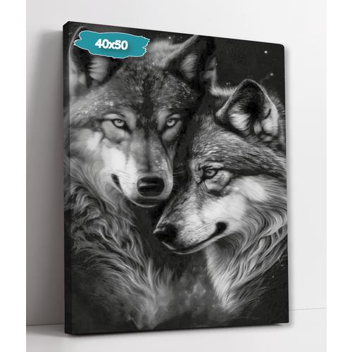 Интерьерная картина 40х50 Волки 899₽