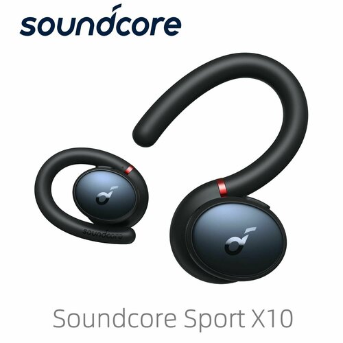 Soundcore by Anker Sport X10 True Wireless Bluetooth 52 Наушники тренируются с вращающимся крюком для ушей глубоким басом водонепроницаемым IPX7 потоотделением 32H воспроизведением A3961 7200₽