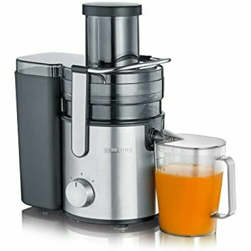 Соковыжималка SEVERIN ES 3570 800 Вт с контейнером для сока 11 л черныйнержавеющая сталь класс энергопотребления B 2139400₽