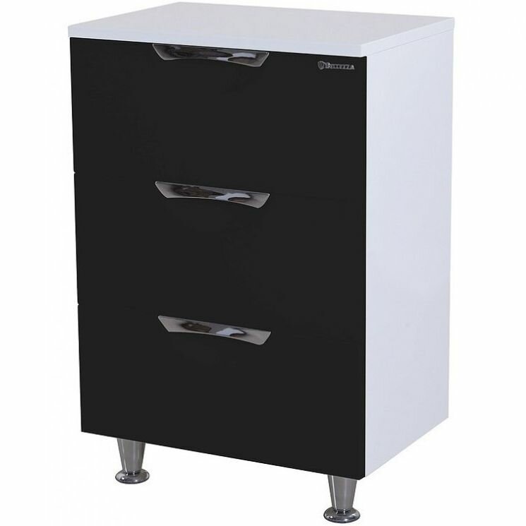 фото Тумба Bellezza Лагуна 50 4632106140043 Черная Белая