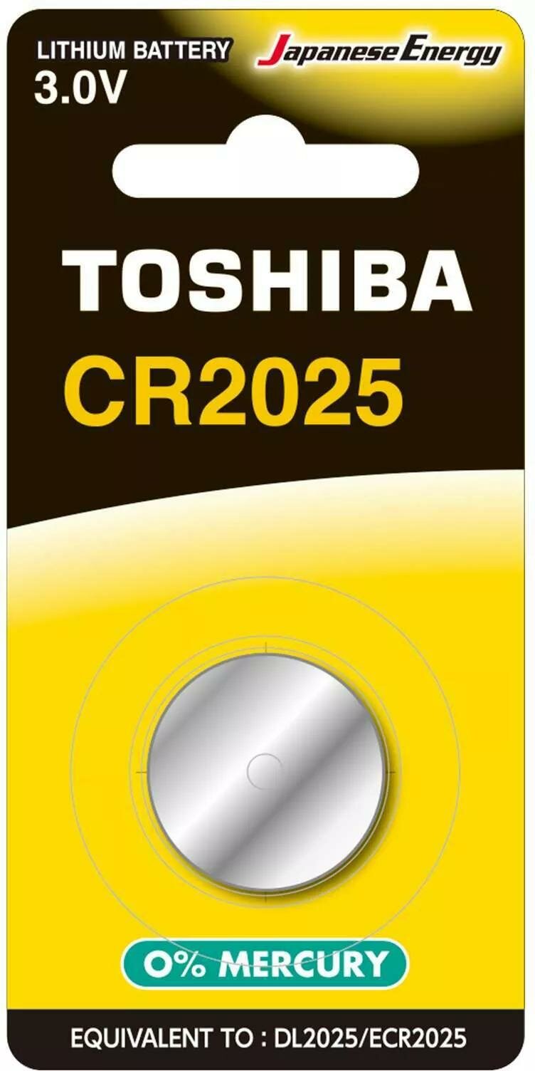 Батарейка Toshiba литиевая в форме таблетки (CR2025)