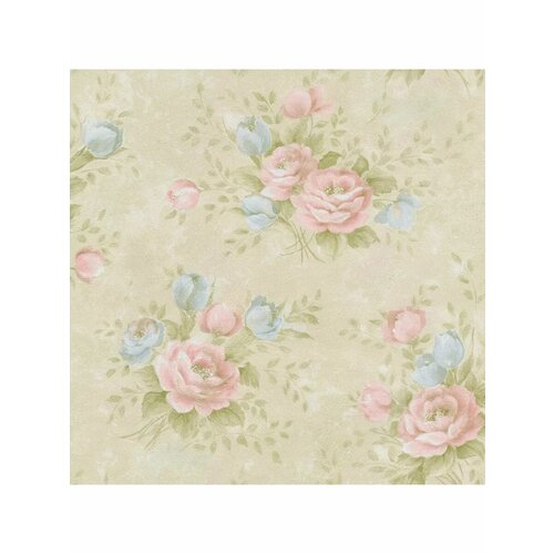 Обои бумажные с цветами для зала