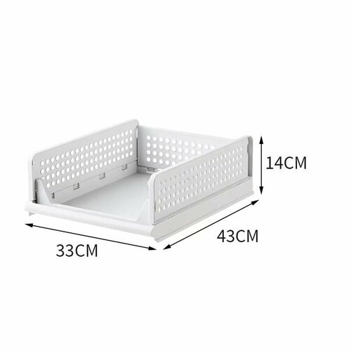 Органайзер для одежный и хранения вещей складной, маленький, Белый