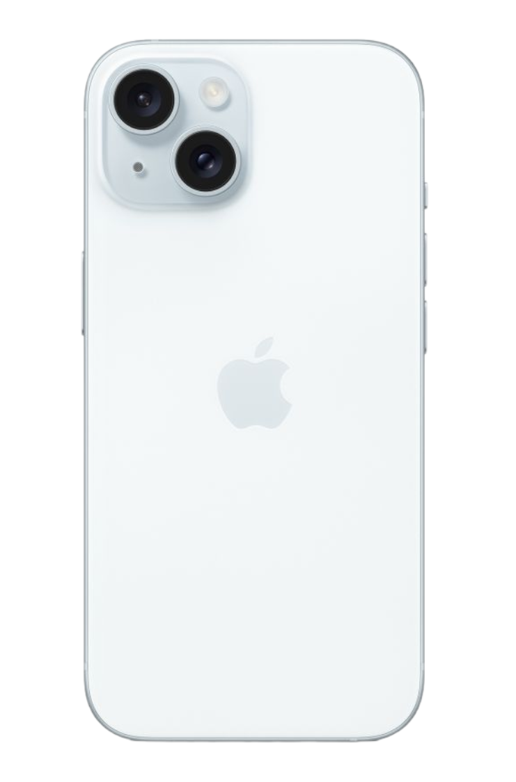 Смартфон Apple iPhone 15 128 ГБ, Dual: nano SIM + eSIM, голубой, без RuStore/MAX — фото 1