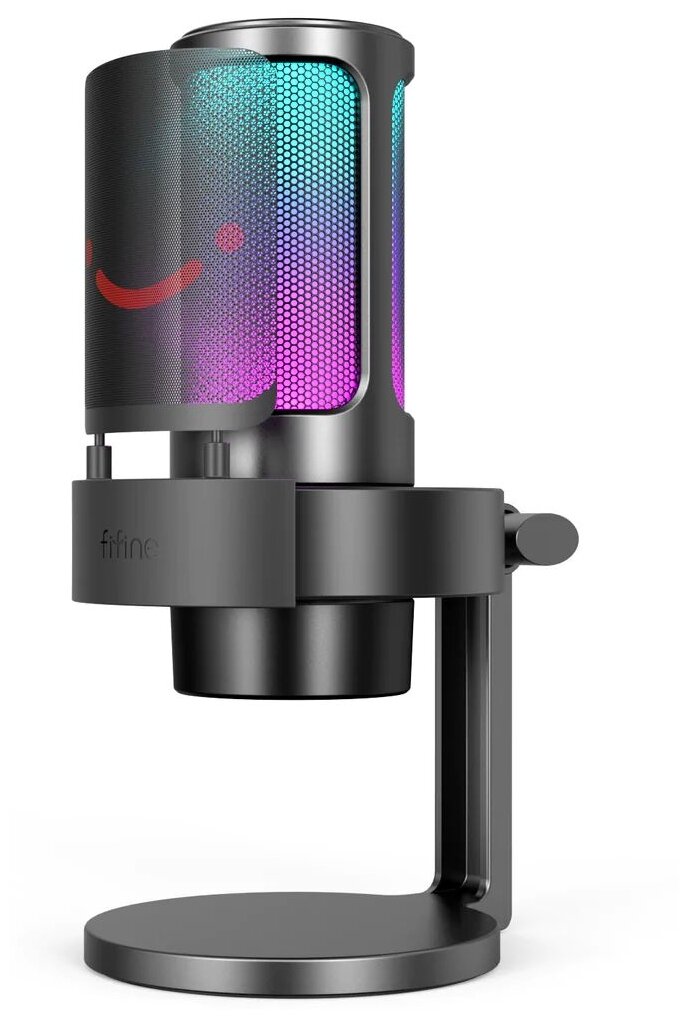 Конденсаторный USB-микрофон Fifine AmpliGame A8 (компьютерный, игровой, для стримов, для конференций, Black)