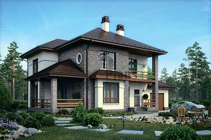 Проект дома Plans-63-98 (210 кв. м, газобетон)