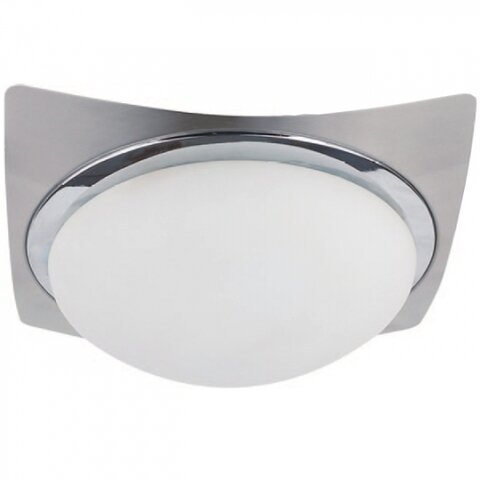 Светильник потолочный Квадрат хром 2х60Вт E27 IP 44 СП 020346-0002