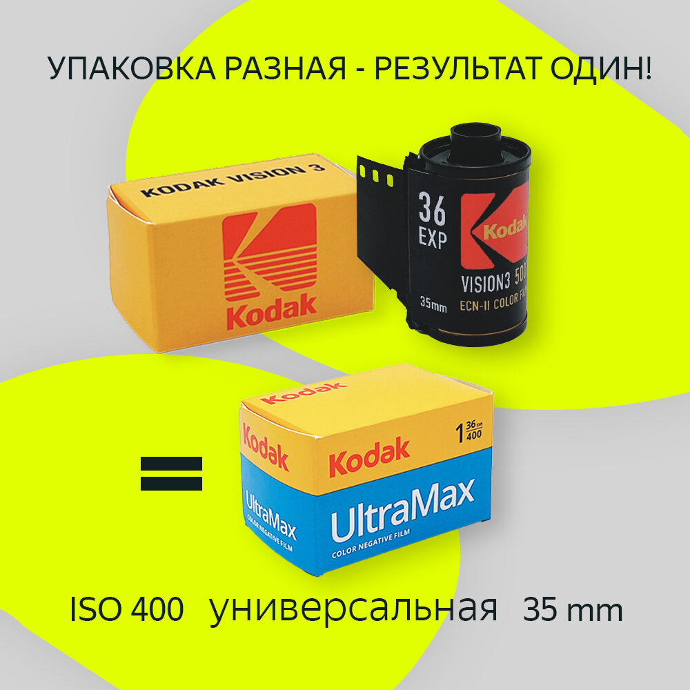 Фотопленка 35 мм цветная для пленочных фотоаппаратов универсальная — фото 1