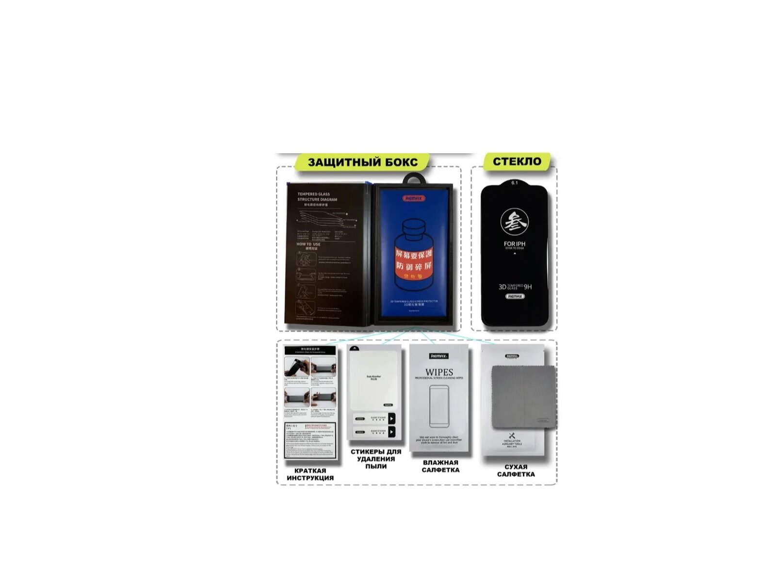 Защитное стекло Антишпион на iPhone 15 Pro Max 6.7" REMAX GL-27 3D/9H Arcing Privacy — фото 1