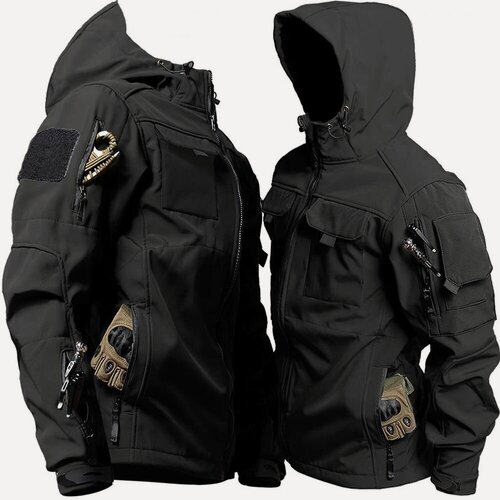 Изображение товара Толстая, мягкая оболочка, водонепроницаемая, износостойкая тактическая куртка.