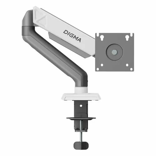 Кронштейн для мониторов ЖК Digma D-MM101 до 32 до 9кг крепление к столешнице поворот и наклон серый 2872₽
