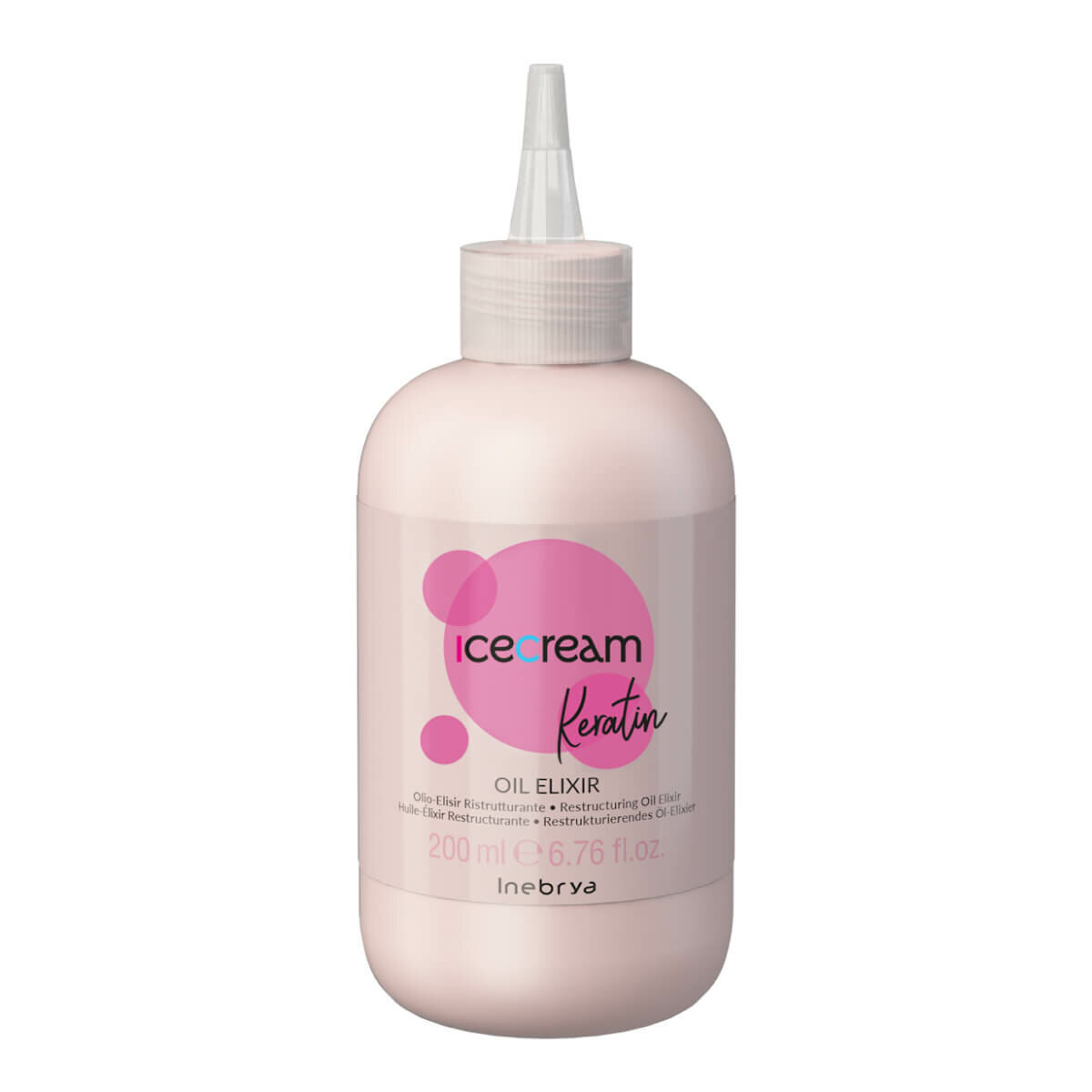 Масло-эликсир для волос с кератином и керамидами Inebrya Keratin Oil Elixir, 200 мл