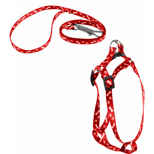 Шлейка с поводком ширина 1 см размер S - 24-34 см 280₽