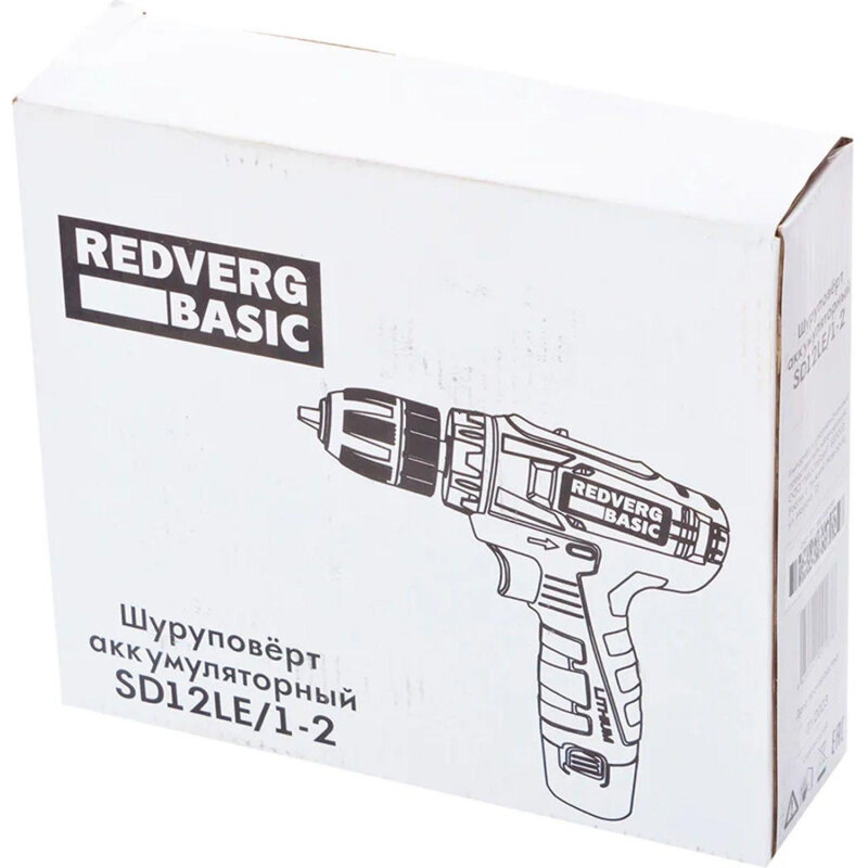 Аккумуляторная дрель-шуруповерт REDVERG Basic SD12LE/1-2 - фото №4