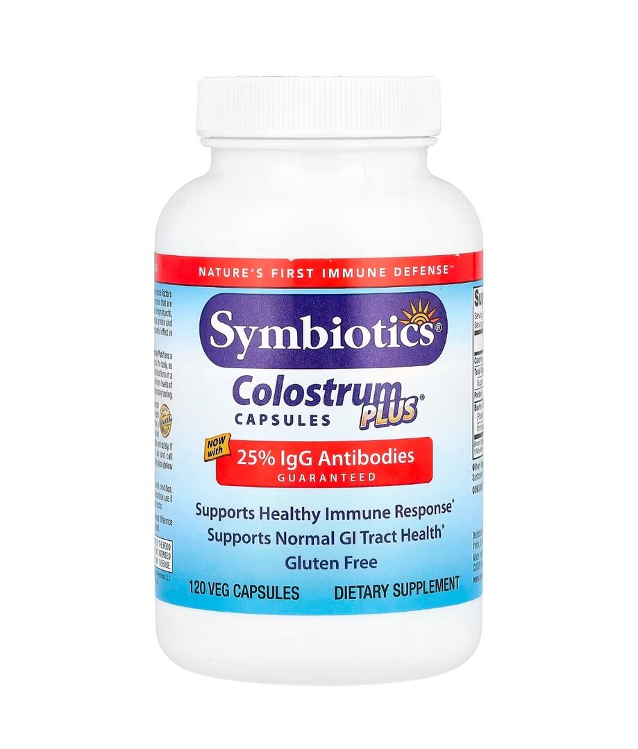 Symbiotics Colostrum pluse Молозиво 120 вегетарианских капсул фото