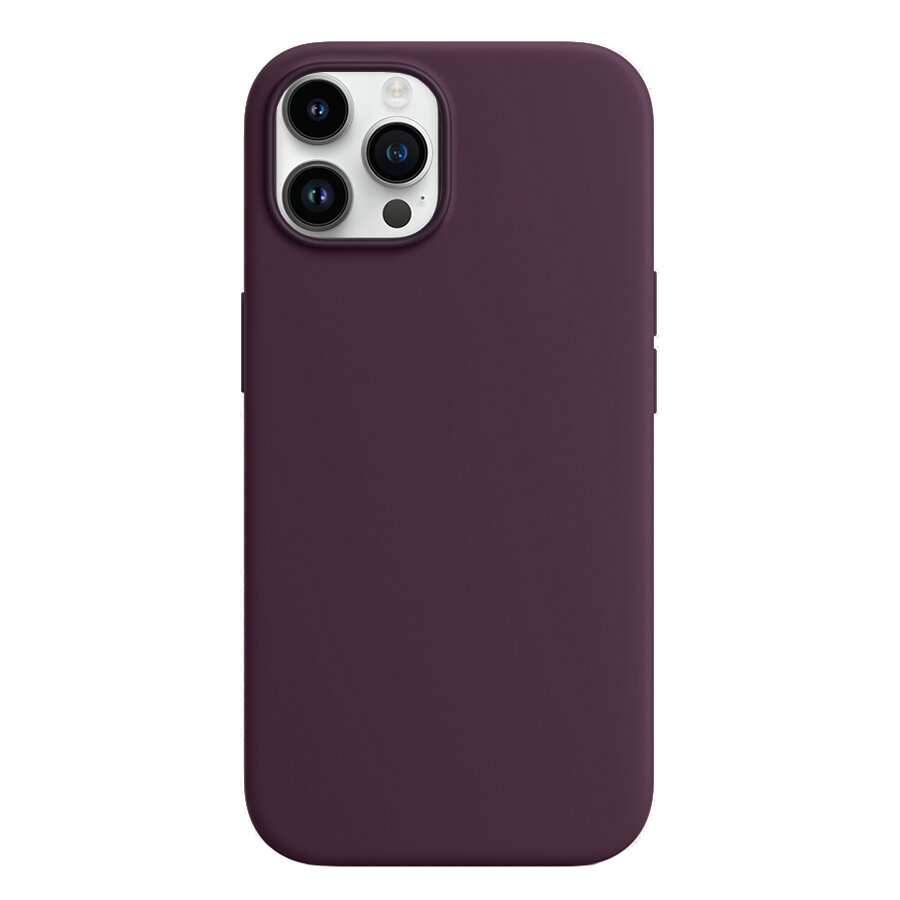 Чехол Silicone Case with MagSafe и Анимация цвета для iPhone 14 Pro 6.1", фиолетовый (8)