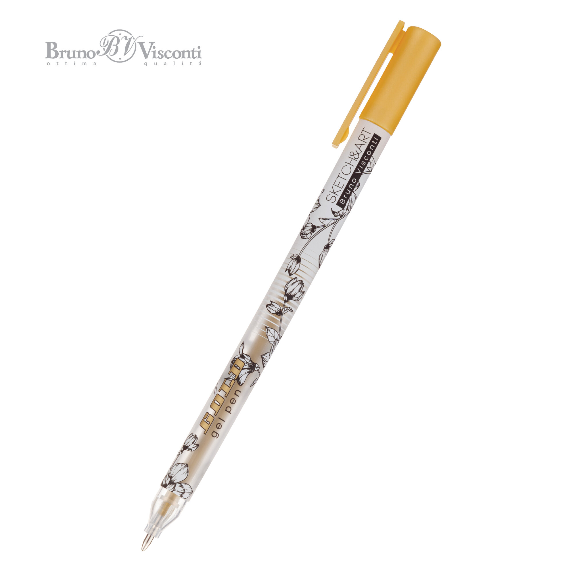 Ручка гелевая BrunoVisconti 0.8 мм, золотой Sketch&Art "UniWrite. GOLD" Арт. 20-0312/02