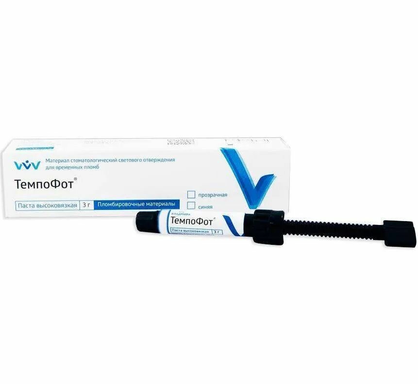 ТемпоФот паста (шприц 3г), прозрачная высоковязкая, ВладМиВа