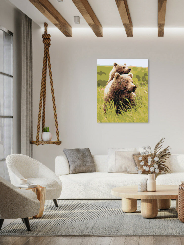 Картина по номерам "Пара медведей" — фото 1