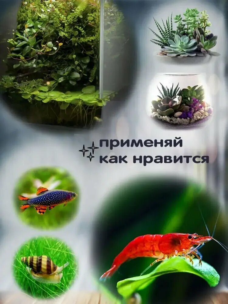 Аквариум круглый высокий 8,5 л для рыбок