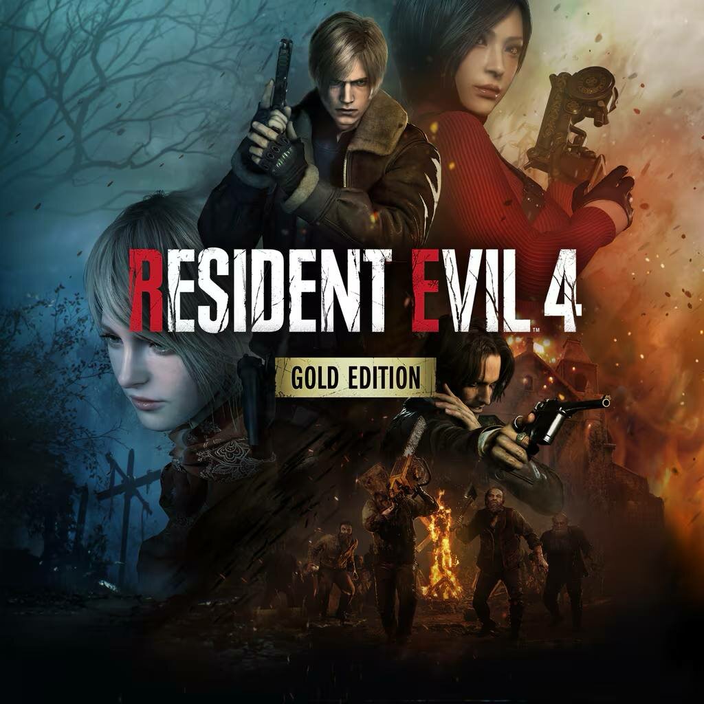 Игра Resident Evil 4 Gold Edition на PS4, PS5 (П2) Полностью на Русском, Цифровая Версия