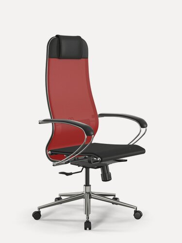 Изображение товара Кресло компьютерное МЕТТА-4/подл.131/осн. Synchro 052 Красный/Черный