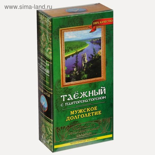 Изображение товара Бальзам безалкогольный «Таёжный» с пантогематогеном, мужское долголетие, 250 мл