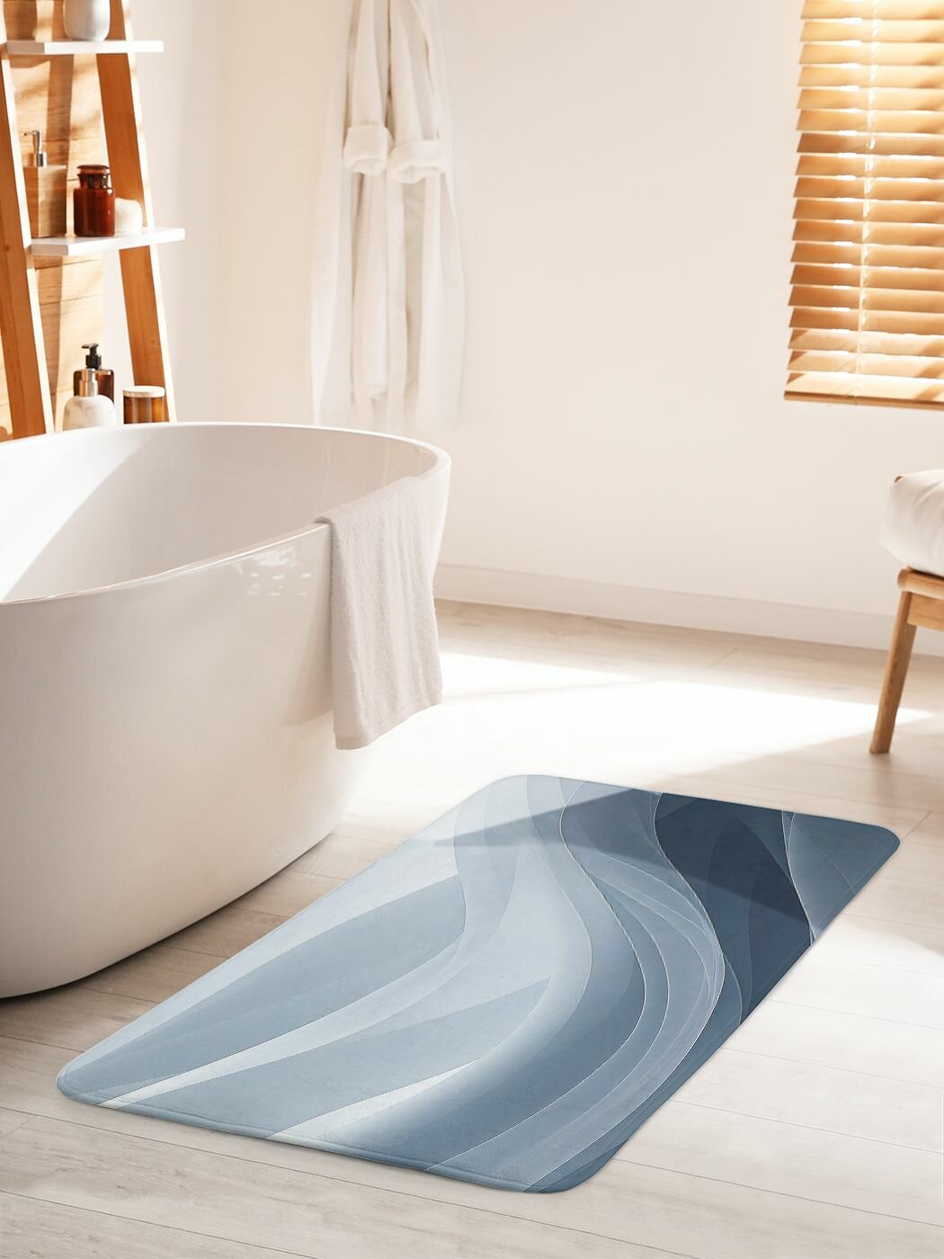 Коврик для ванной комнаты и туалета противоскользящий 