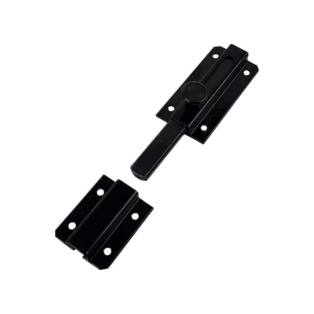 ALDEGHI LUIGI SPA Засов прямой легкий 120x38 мм цвет: черный 215VN12