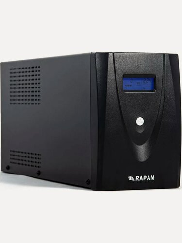 Изображение товара ИБП Бастион "RAPAN-UPS" 3000 black, 1800Вт, интерактивный, 4 розетки, черный