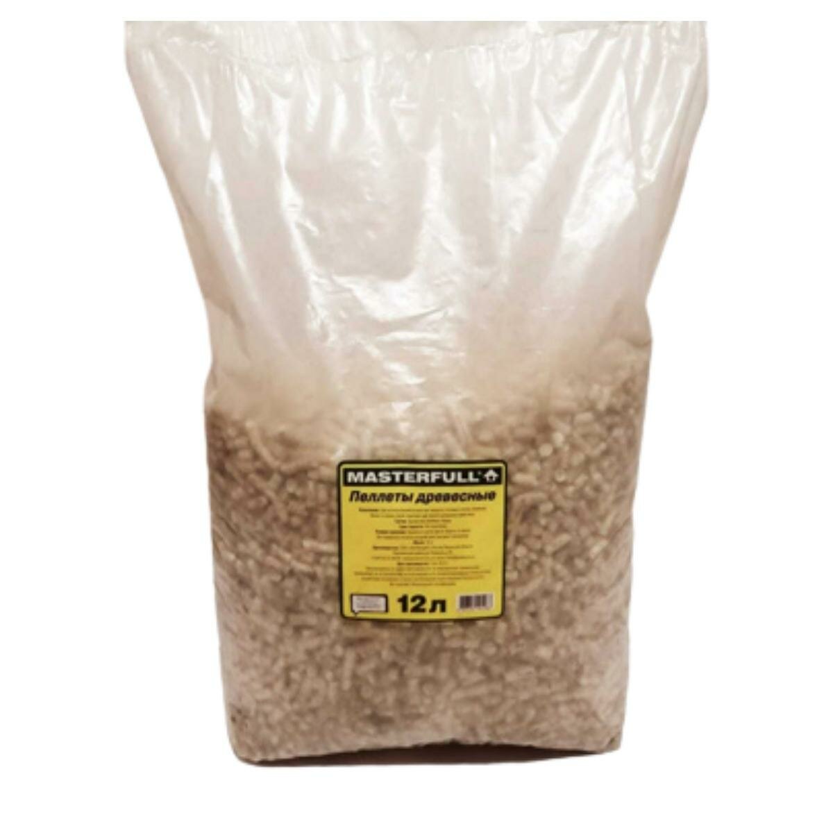 Пеллеты древесные Masterfull 12 л топливные гранулы для грилей