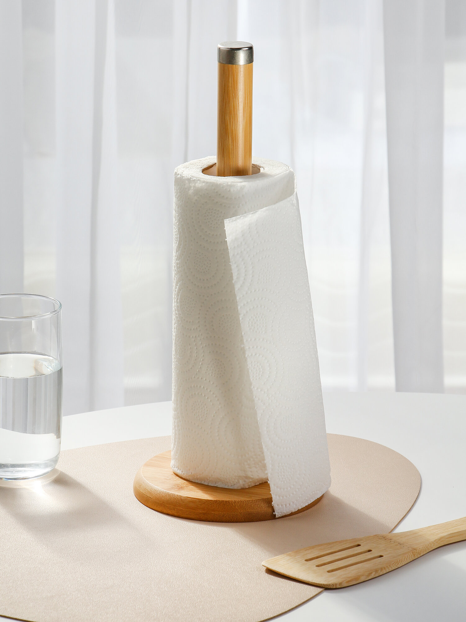 Держатель для бумажных полотенец 140х330 мм бамбук G11-M048