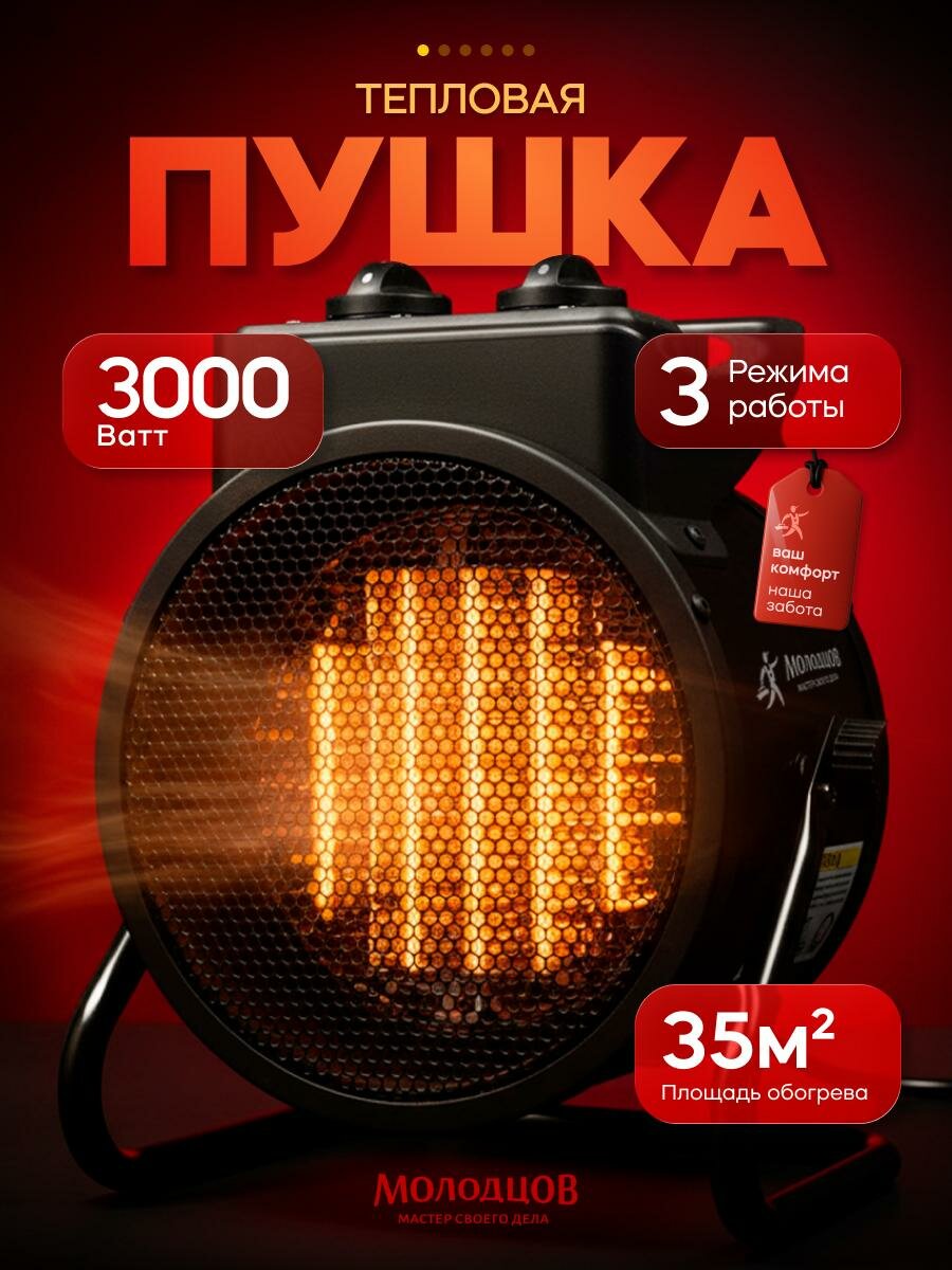 Тепловая пушка электрическая Молодцов 3 квт