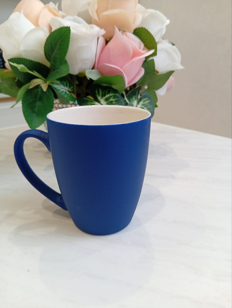Кружка, для подарка, для офиса, для кухни, кофе и чая, синий, 250мл