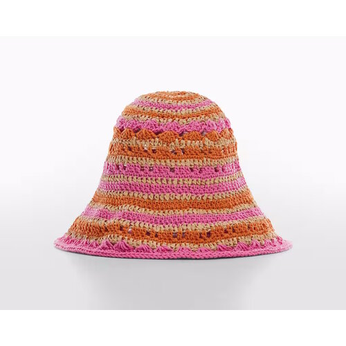 фото Шляпа mango andros, размер onesize, розовый
