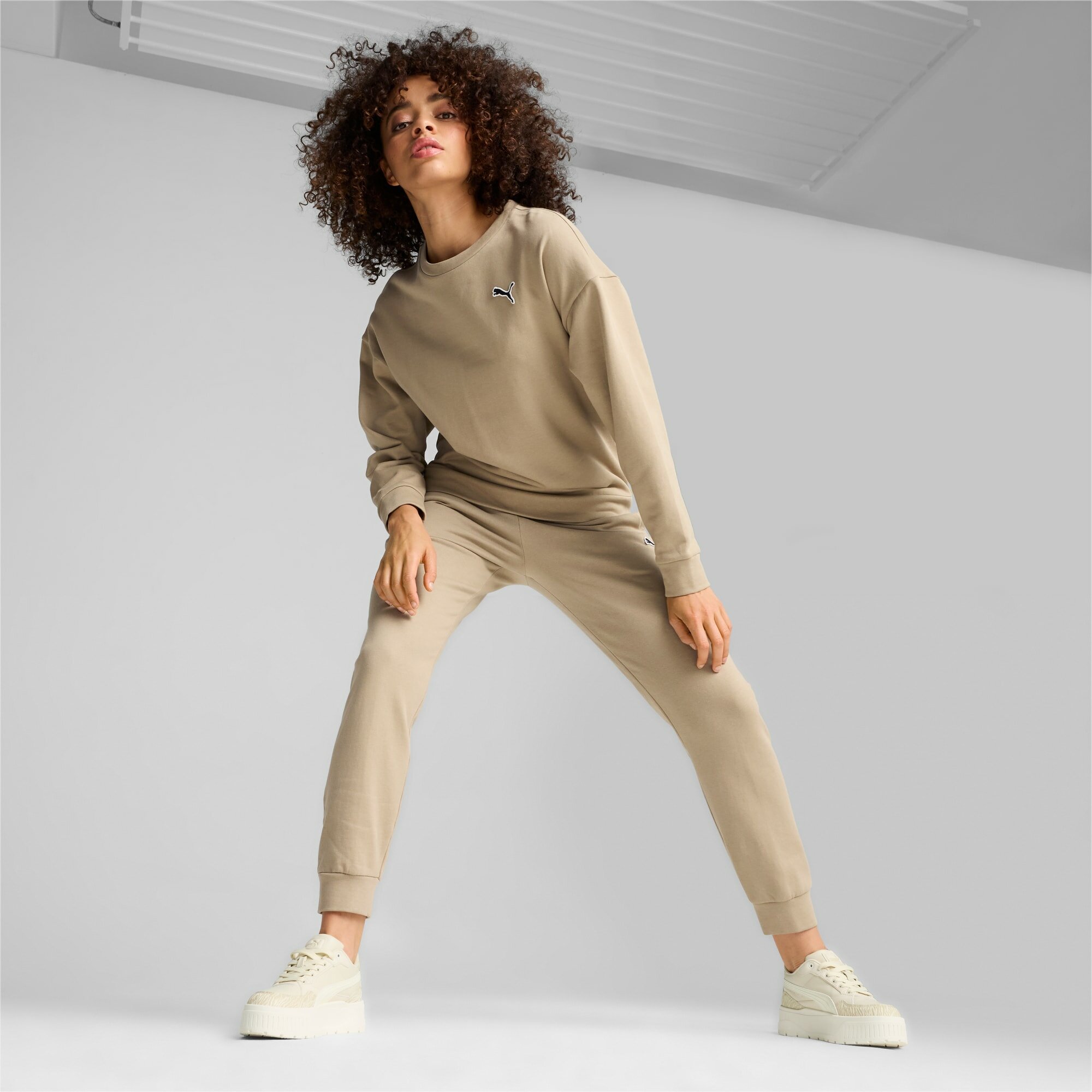 Свитшот PUMA BETTER ESSENTIALS , размер 46, , бежевый — фото 1