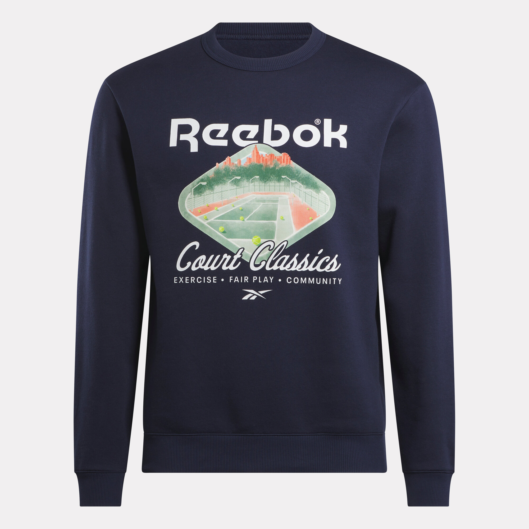 Толстовка спортивная Reebok Court Sport Ft Crew